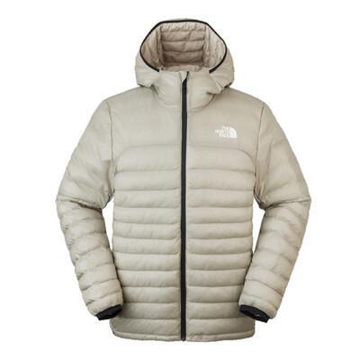 the north face 男 化纖保暖外套黏土灰83uf/登山/戶外/羽絨外套/連帽外套/夾 