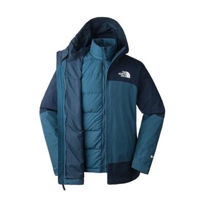 the north face 男 防水gtx兩件式羽絨外套ap陰藍83rr/防水透氣/登山/羽絨 