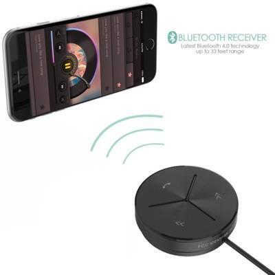 德國aukey 車用藍牙音樂分享器免持通話音源孔版手機車用免持系統aux From 松果購物at Shop Com Tw