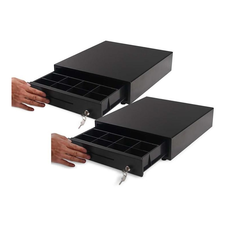 Soga 2x Black Heavy Duty Cash Drawer Manual 4 Bills 8 Coins Cheque Slot Tray Pos 350 From Heyheyonline At Shop Com Au