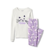 Lands' End Girls' Snug Fit Jersey Pyjamas - 4 years, Print Name Lands' End Girls' Snug Fit Jersey Pyjamas - 4 years, Print Name