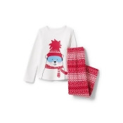 Lands' End Girls' Graphic Fleece Sleep Set - 10-11 years, Ivory Lands' End Girls' Graphic Fleece Sleep Set - 10-11 years, Ivory