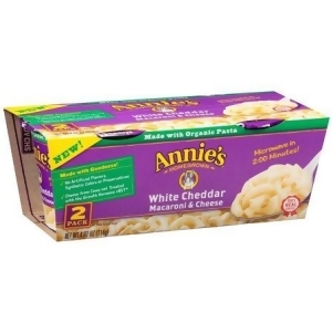 Annie's Homegrown Gluten Rice Pasta and Cheddar Microwavable Macaroni and Cheese Cup Case of 6 4.02 oz. - All