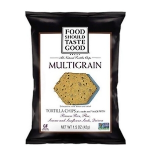 Food Should Taste Good Multigrain Tortilla Chips Multigrain Case of 24 1.5 oz. - All