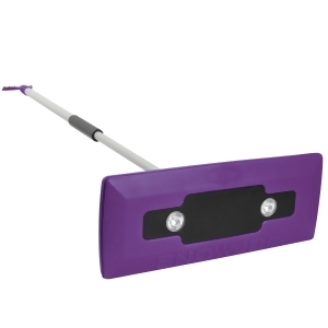 Factory Refurbished Snow Joe SJBLZDLED Illum-n-Broom LED Lighted 4-in-1 Snow Broom Plus Ice Scraper - Purple