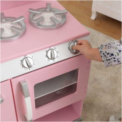 kidkraft pink retro kitchen and refrigerator