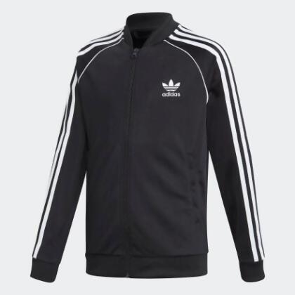 black adidas track jacket