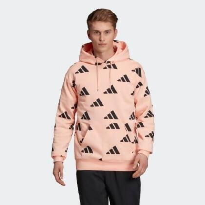 pink and black adidas hoodie