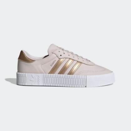 adidas samba rose grey one white