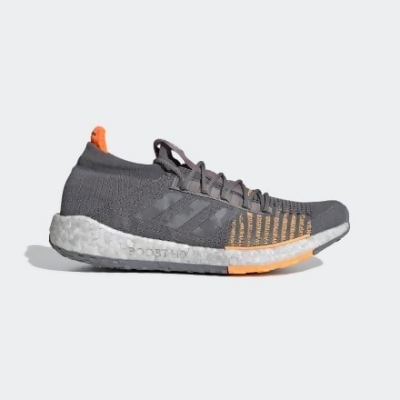 grey and orange adidas trainers