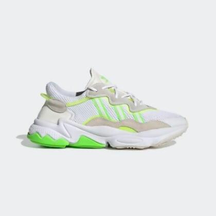 adidas ozweego white solar green