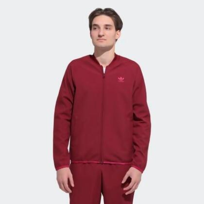 mens adidas burgundy tracksuit