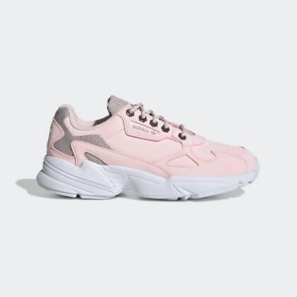 adidas falcon beige pink