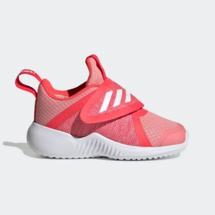 red and pink trainers