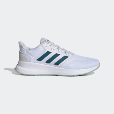 white adidas running trainers