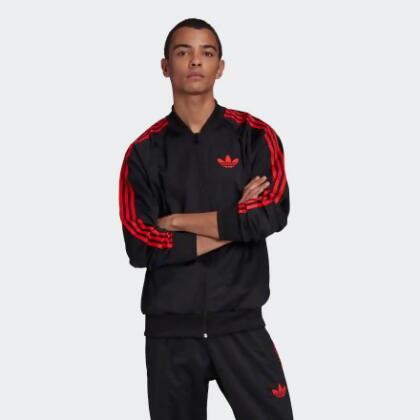 red adidas tracksuit 