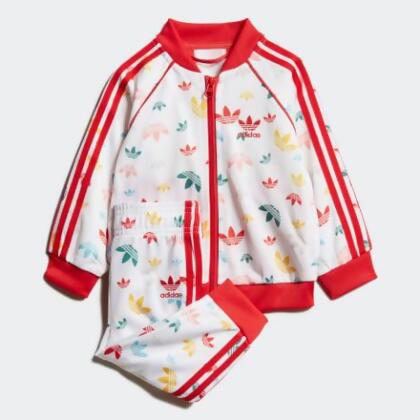 orange adidas tracksuit kids