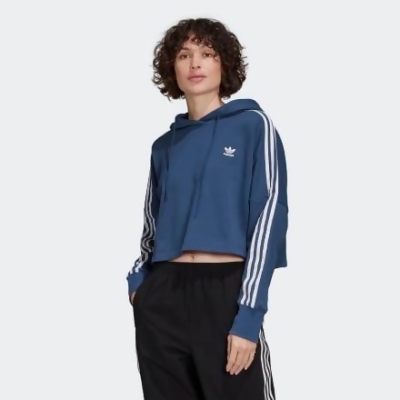 white adidas cropped hoodie