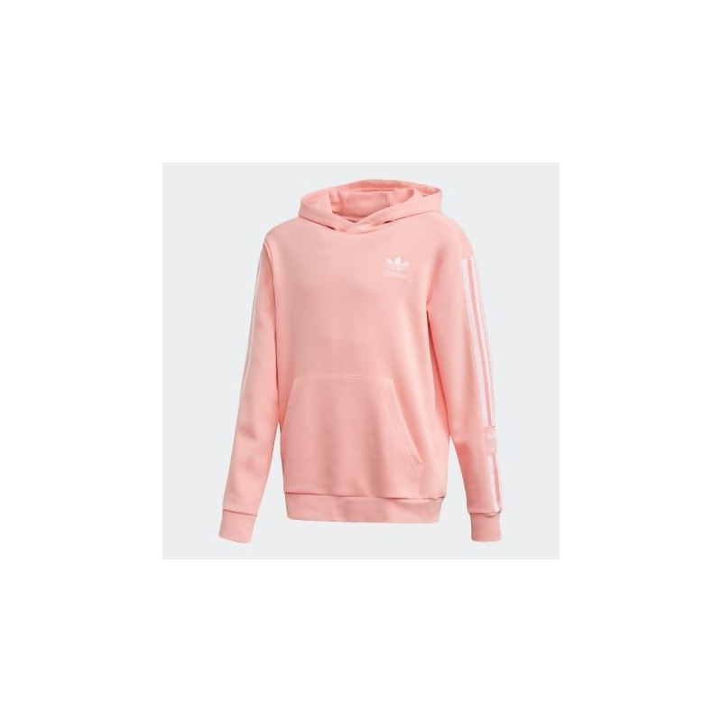 pink and white adidas hoodie