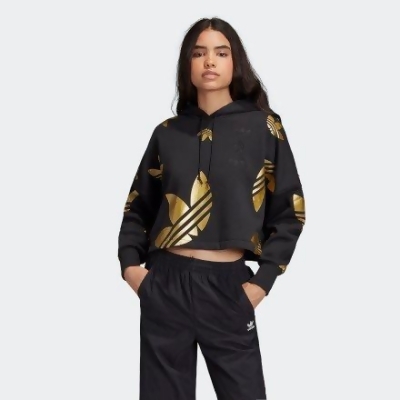 black and gold adidas hoodie womens