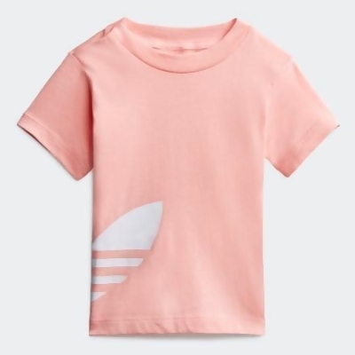 pink and white adidas shirt