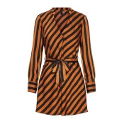 Y.A.S Longsleeved Stribed Dress Shirt Women Black Y.A.S Longsleeved Stribed Dress Shirt Women Black