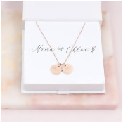 Mum And Me Double Disc Personalised Necklace Mum And Me Double Disc Personalised Necklace