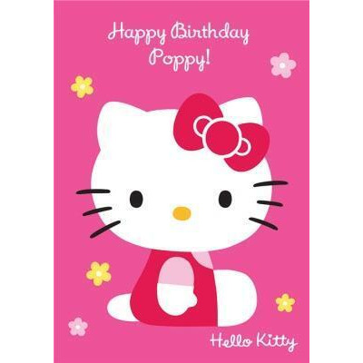 Hello Kitty Birthday Card