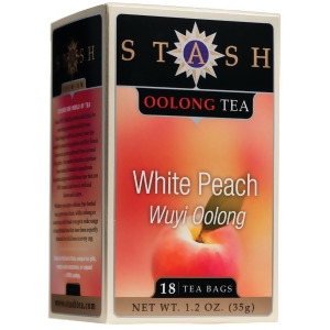 Stash Tea Premium White Peach Wuyi Oolong Tea 18 Bags Pack of 6 - All