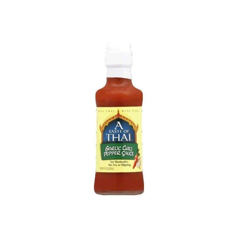 A Taste of Thai Pepper Sauce, Garlic Chili, 7 OZ (Pack of 6) from SHOP