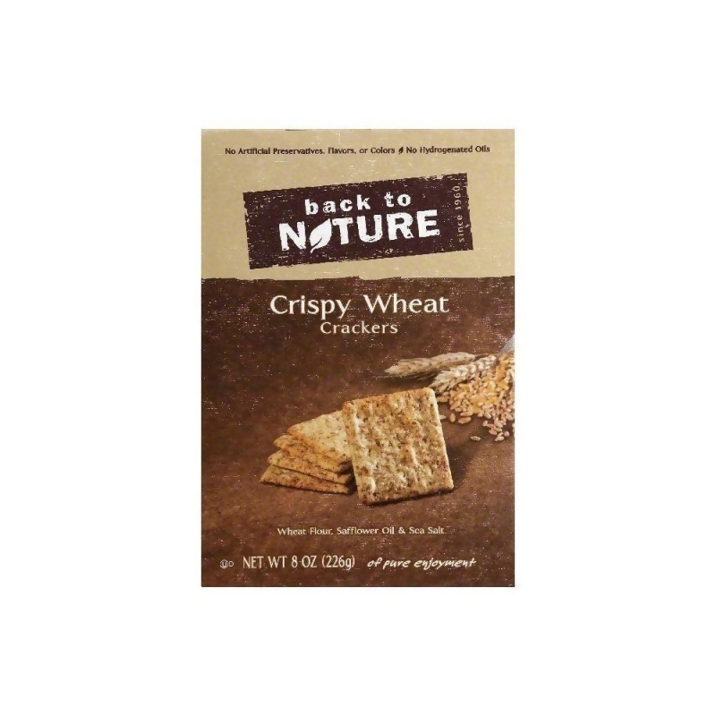 Back To Nature Crackers Crispy Wheat 8 Oz Pack Of 6 From Shop Com Groceries At Shop Com