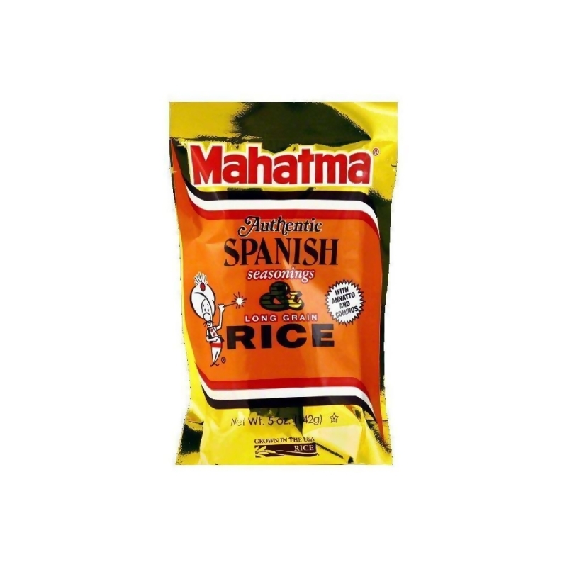 Mahatma Rice, Long Grain, Spanish Seasonings, 5 OZ (Pack of 12) from