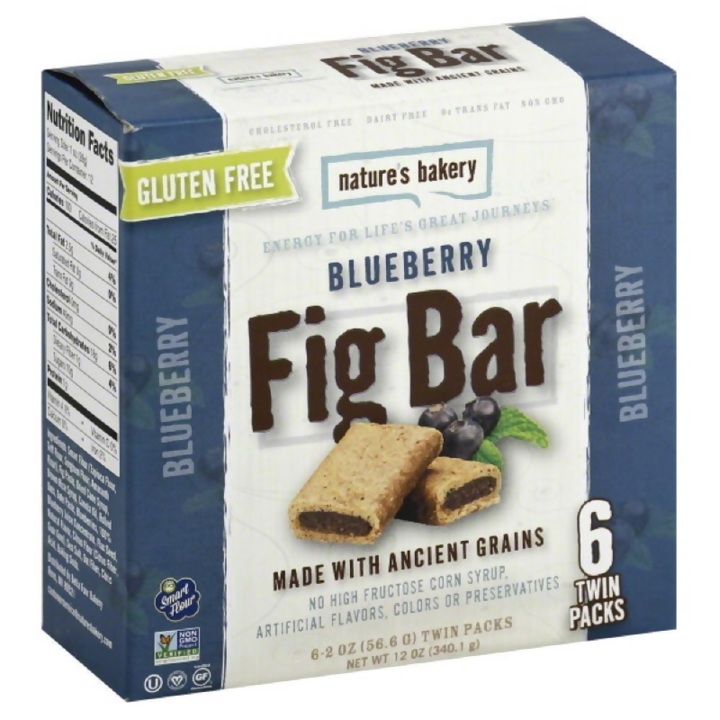 Natures Bakery Gluten Free Fig Bar, Blueberry, 12 OZ (Pack ...