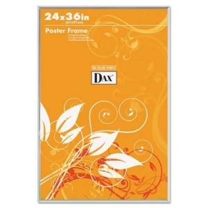 Dax U-Channel Poster Frame Contemporary Clear Plastic Window 24 x 36 Clear Border - All