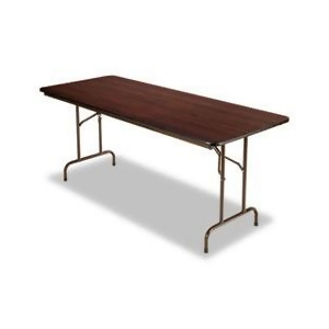 Wood Folding Table  Rectangular  72w X 29 3/4d X 29h  Walnut