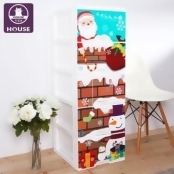 【HOUSE】歡樂聖誕收納櫃五層-DIY簡易組裝/ 【HOUSE】歡樂聖誕收納櫃五層-DIY簡易組裝