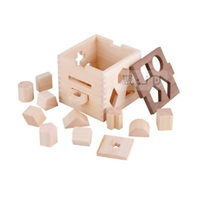 【日本 IKONIH】愛可妮檜木玩具 - T0026 形狀排序百寶盒 