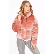 Pink Quilted Velvet Jacket Pink Quilted Velvet Jacket