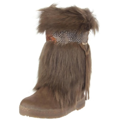 Bearpaw Womens Kola Ii Mid Calf Feathered Winter Boots From Bhfo