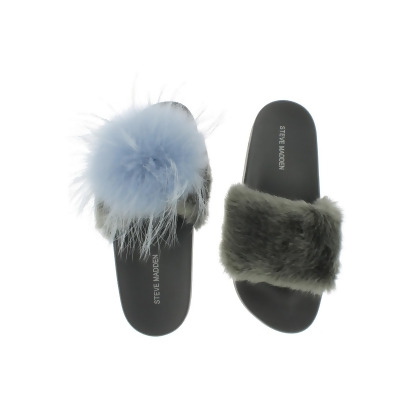 steve madden fur sandals
