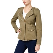 MICHAEL Michael Kors Womens Spring Belted Denim Jacket MICHAEL Michael Kors Womens Spring Belted Denim Jacket