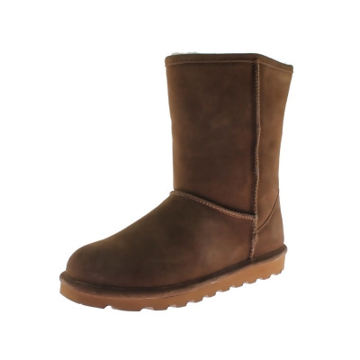 Bearpaw Womens Elle Short Suede Water Resistant Winter Boots From