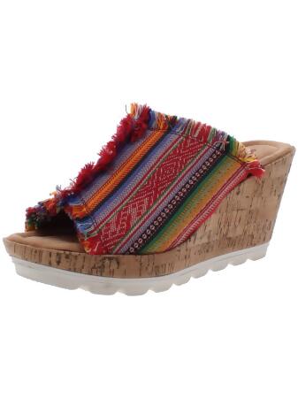 Minnetonka top wedge shoes