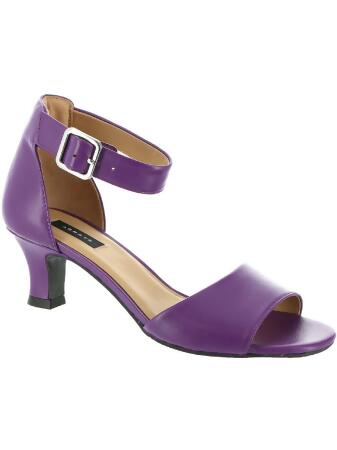 Array Womens Praise Leather Open Toe Dress Pumps 