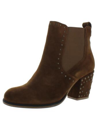 crevo charliee suede block heel ankle boot