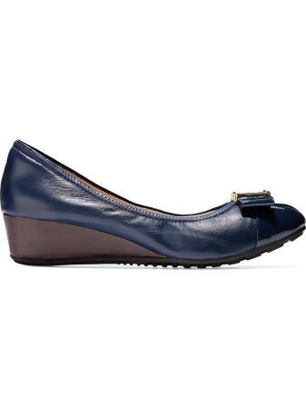 Cole haan emory leather wedge pump discount