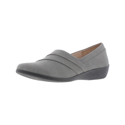 LifeStride Womens Ion Faux Leather Wedge Flats 