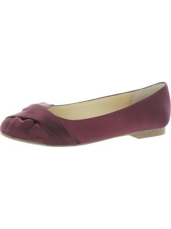 Charles by Charles David Womens Darcy Satin Round Toe Ballet Flats 