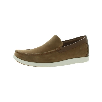 Clarks Mens Ferius Creek Suede Slip-On Loafers 