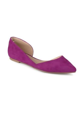 Journee Collection Womens Ester Faux Suede Slip On D'Orsay 